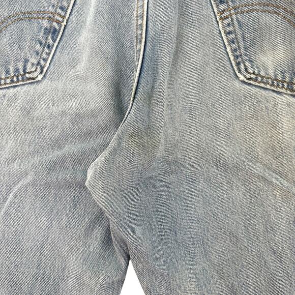 Vtg 90s Levis Jeans 550 Relaxed Fit Cotton Light Wash Blue Denim Mens W36 L34 - Picture 13 of 16